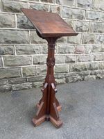 Antique Oak Ecclesiastical Lectern Reading Stand