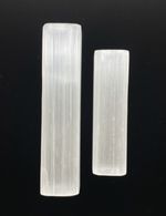 Polished Selenite Flat Charging Wand Plate – Healing Crystal Mineral – 15 & 20cm