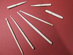 Antique Sewing - Crochet Hooks - Needle Case in Bone