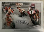 CARL FOGARTY Signed 16x12 Photo WORLD SUPERBIKE Champion AFTAL  COA