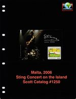 $7.00 Scott Value - 2006 MALTA Rock Concert s/s Rock Music Sting CV MNH NH UMM