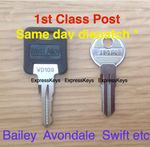Caravan Keys Cut to Code  WD001 TO WD200  AVONDALE  BAILEY  ELDDIS  SWIFT etc.