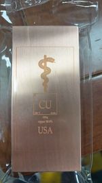 1 (One) Kg Kilogram Pure copper Bullion Bar 1000g weight sinker 1kg plummet