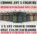 Kings Army Spray Paint 400ml Military Paint MINIMUM PURCHASE 5 CANS £10.99 Each