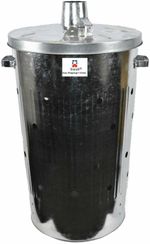 Srendi® Extra Large 110L Litre Metal FIRE BIN Galvanised Garden Incinerator Extr