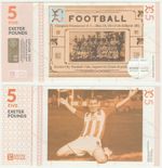 100 x UK - Exeter 5 £5 Pound 2015 UNC Local Currency Banknotes - Football