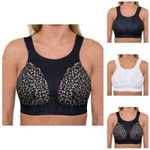 Ladies Gemm Sports Bra High Impact Plus Size Non Wired Unpadded Extender UK New