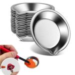 12 PCS Stainless Steel Paint Color Mixing Bowls Reusable Paint Cups Artist DIY