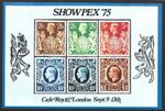 GB 1975, London Showpex '75, 1939-48 KGVI High Values, MNH Souvenir Sheet #M1676