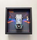 Display Frame for Back the Future Deloreon lego speed champions. 3 options