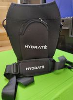 HYDHYDRATE XL Jug Sleeve 2.2L Neoprene Bottle Cover w/ Strap & Phone Pocket Blk