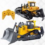 Huina RC Remote Control Bulldozer 1:16 Fully Functional Construction Vehicle Toy