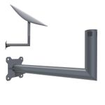 Extended Starlink Mount Bracket Long-Arm Steel Starlink Wall & Roof  Mount