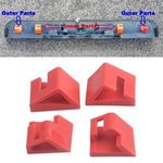 4x Boot Handle Tailgate Repair Clips designed for Nissan QASHQAI (2006 - 2013)