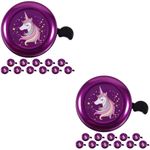 Reusable Purple Bike Bell Kids Bicycle Ring Loud Bicycle Accessory