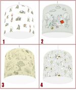 WINNIE THE POOH Nursery Ceiling Light Shade  4 DESIGNS FREE P&P  REUSABLE