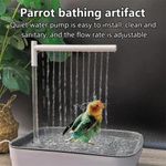 Automatic Parrot Bird Bath Tub Bird Bathtub Shower Fountain Pet Supplies