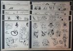 1983, Traditional Mike Rollo Malone Tattoo Flash 10 Sheet , Full Set, HI