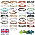 Natural Chip Bead Crystal Healing Chakra Gemstone Bracelet Protection Gem Stone