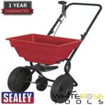 Sealey Broadcast Spreader 27kg Walk Behind Lightweight Steel Frame