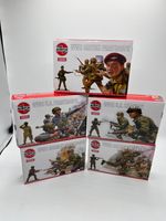 Airfix 1/32 Soldiers Figures German, US, British Infantry/Paratroopers