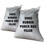 40kg Heavy / Very Firm Punch Bag Filler – Recycled Rubber Fill – 2 x 20kg Sacks