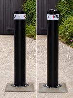 Circle Telescopic Bollard 550mm Driveway Security - 114mm Heavy Duty Bollard