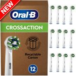 NEW Oral-B Pro Cross Action White Replacement Electric Toothbrush Heads 12 Pack