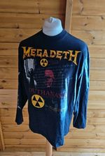 Megadeth Original 1995 Shirt Long Sleeve | Vintage Pullover | Large