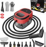 Handheld Steam Cleaner 2500W High Pressure 1.6L Adjustable Handle 3 Levels Adjus