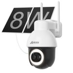ANRAN AOV 3K Solar Security Camera Outdoor,AI Auto One Size, White