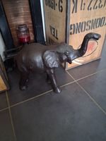Vintage Large Liberty Style Leather Elephant