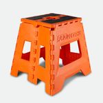 Folding Paddock Stand MX Podium Pit Stand Orange  250kg