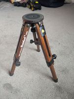 BERLEBACH WOODEN MULDA mini-TRIPOD , nutwood brown, Mint condition