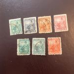 ARGENTINA 1903 PART SET OF 7 VALUES LIBERTY SEATED