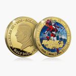 The Shadows of Gotham 2025 Harley Quinn Coin 24ct Gold Plated DC Collectible