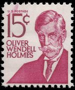 Scott 1288, the 1968 15¢ Oliver Wendell Holmes Issue Type I - Wiping Freak - MNH