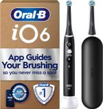 Oral-B iO6 Series Electric Toothbrush Battery Powered Rechargeable Black Lava