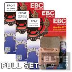 EBC Sintered Brake Pads To Fit Kawasaki Z1000 (inc. SE, SX) 2010-2019 Full Set
