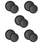 Carbon Steel Black Round Baking Pan Reusable Non Stick Oven Tray