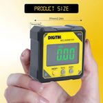Digital Angle Finder Laser Level Inclinometer Protractor Gauge Magnetic Base LCD