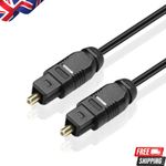 1m Pure Toslink Gold-Plated Digital Optical Audio Cable Lead For Soundbar to TV