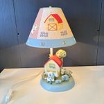 NoJo Farm Babies Nursery Lamp 3D Resin Barn Cow Sheep Shade Kids Room - Working