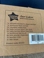 Tommee Tippee Closer to Nature White Electric Steam Steriliser Set 423232