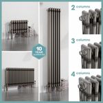 Traditional 2 3 4 Column Raw Metal Radiator Horizontal Vertical Cast Iron Style