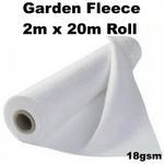 Garden Plant Fleece Frost Protection Winter Cover 2m x 20m 18gsm Horticultural