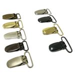 10pcs Metal Suspenders Clips Heavy Duty Rugged Fasteners Clips 20 25 30 35mm