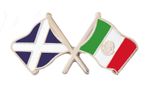 Mexico Flag & Scotland Flag Friendship Courtesy Pin Badge
