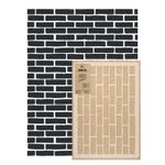 reusable PLASTIC Wall STENCIL Template 65x95cm Seamless Allover BRICK WALL #3