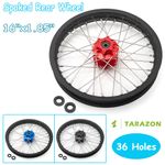 Spoked Rear Wheel 16"x1.85 Rim Hub 3 Colors For Talaria Sting XXX(X3) MX3 MX4